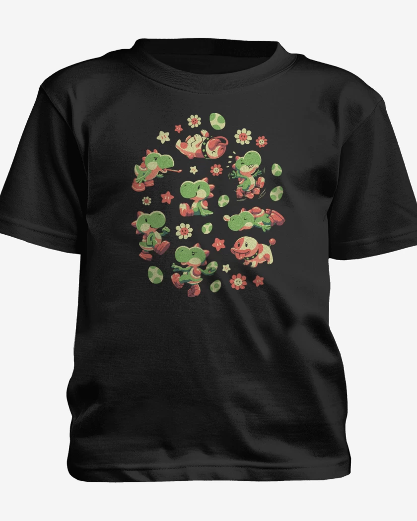 Polera de niño Negro de Las Aventuras de Yoshi