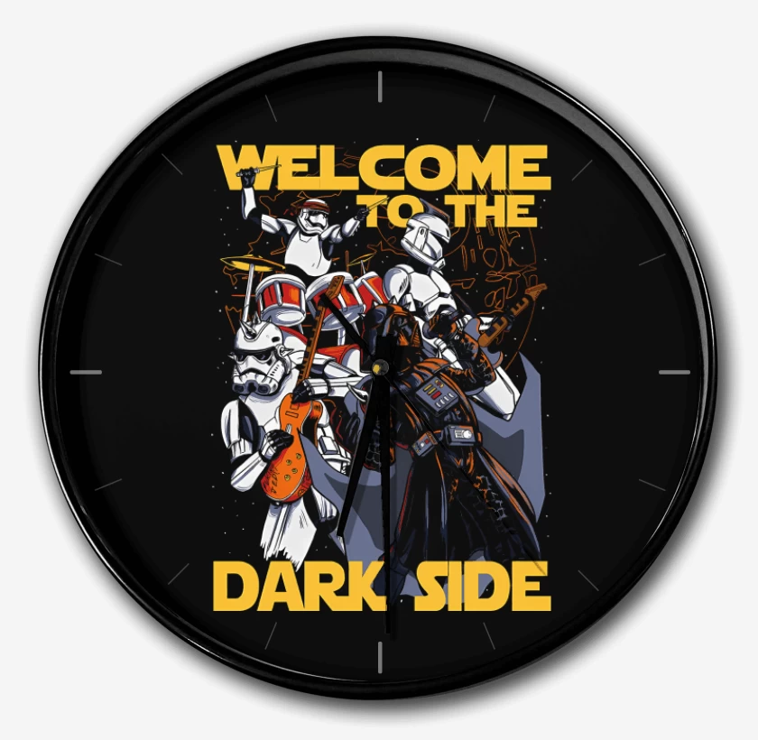 Reloj Negro de Welcome to the Dark Side