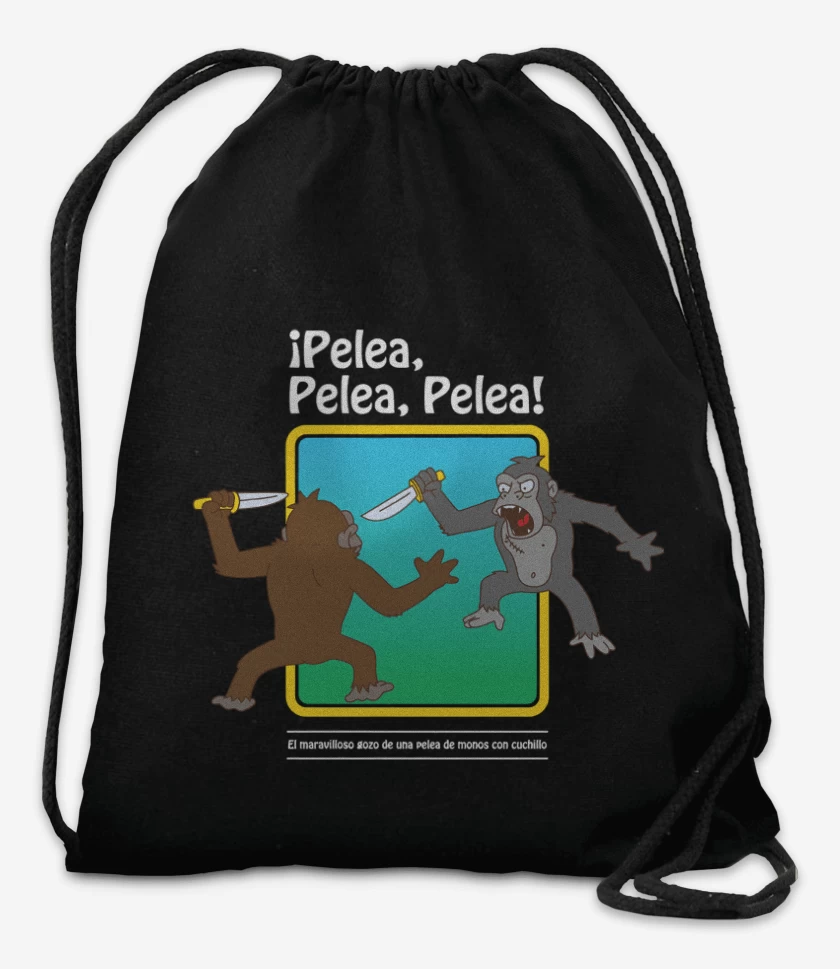 Mochila Negro de Pelea Pelea Pelea