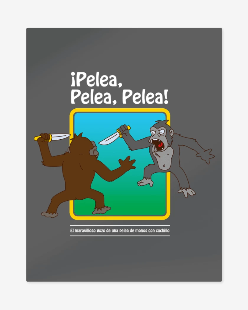Print metalico Carbon de Pelea Pelea Pelea