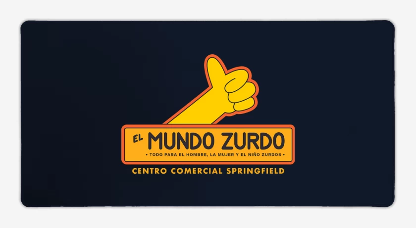 Mouse pad Gamer Azul Marino de Mundo Zurdo