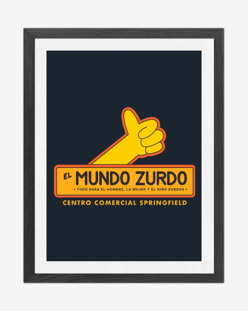 Cuadro decorativo Azul Marino de Mundo Zurdo