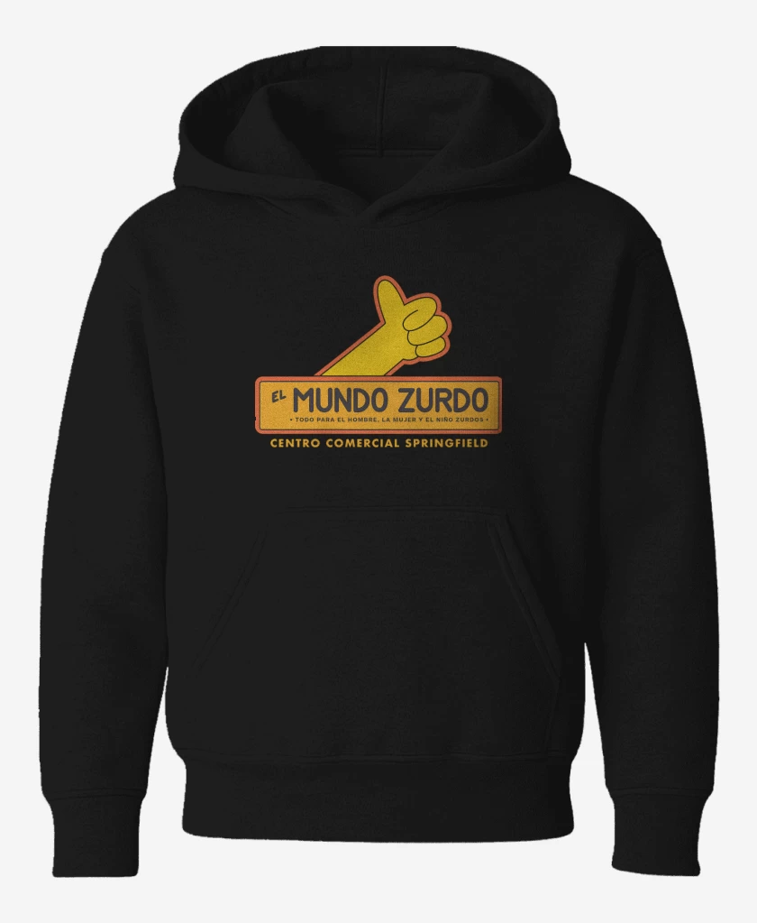 Poleron de niño Negro de Mundo Zurdo