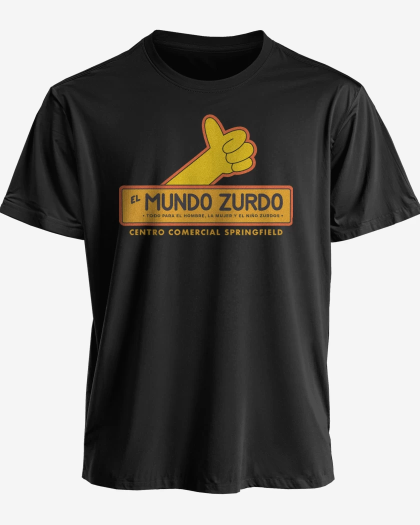 Polera premium Negro de Mundo Zurdo