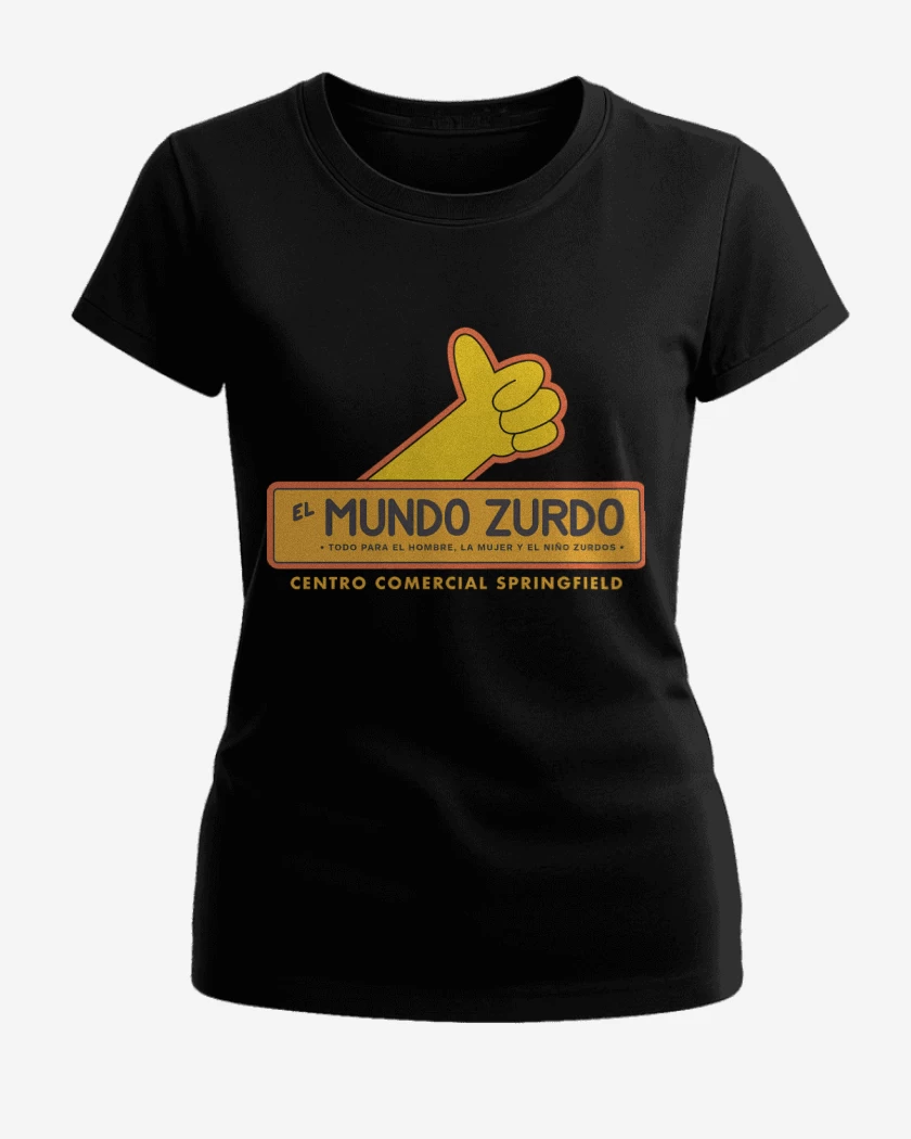 Polera de Mujer Negro de Mundo Zurdo