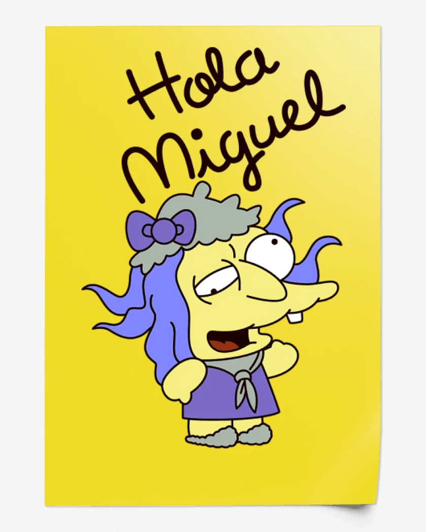 Print Hola Miguel