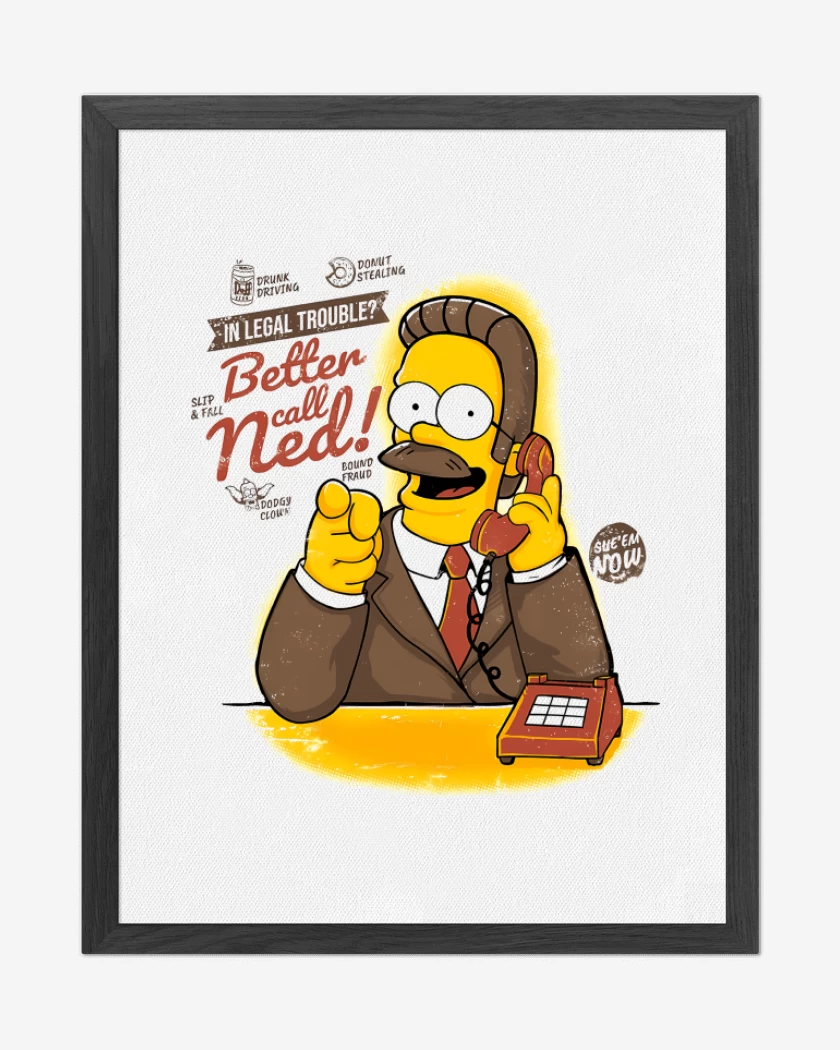 Cuadro decorativo Blanco de Better Call Ned