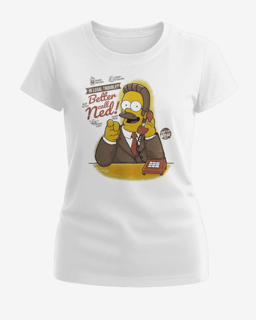 Polera de Mujer Blanco de Better Call Ned