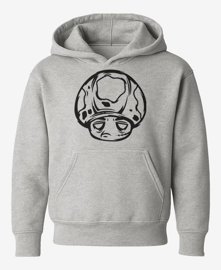 Poleron de niño Gris Melange de Toad Zombie