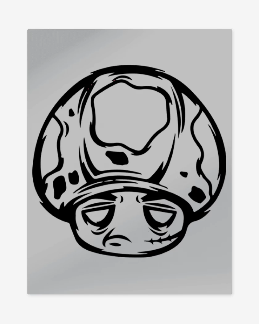 Print metalico Gris Melange de Toad Zombie