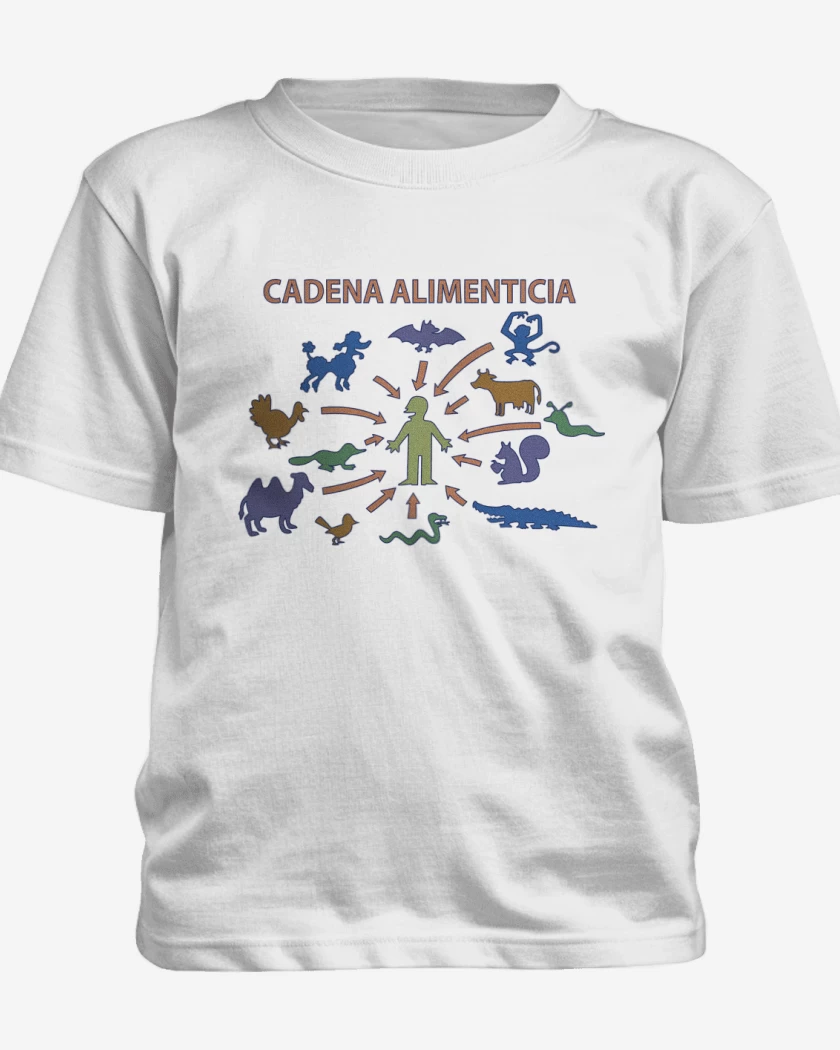 Polera de niño Blanco de Cadena Alimenticia