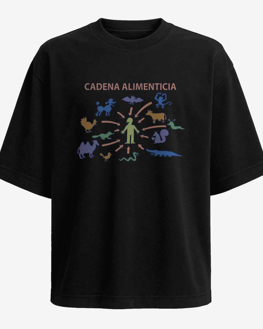 Polera Oversize Cadena Alimenticia