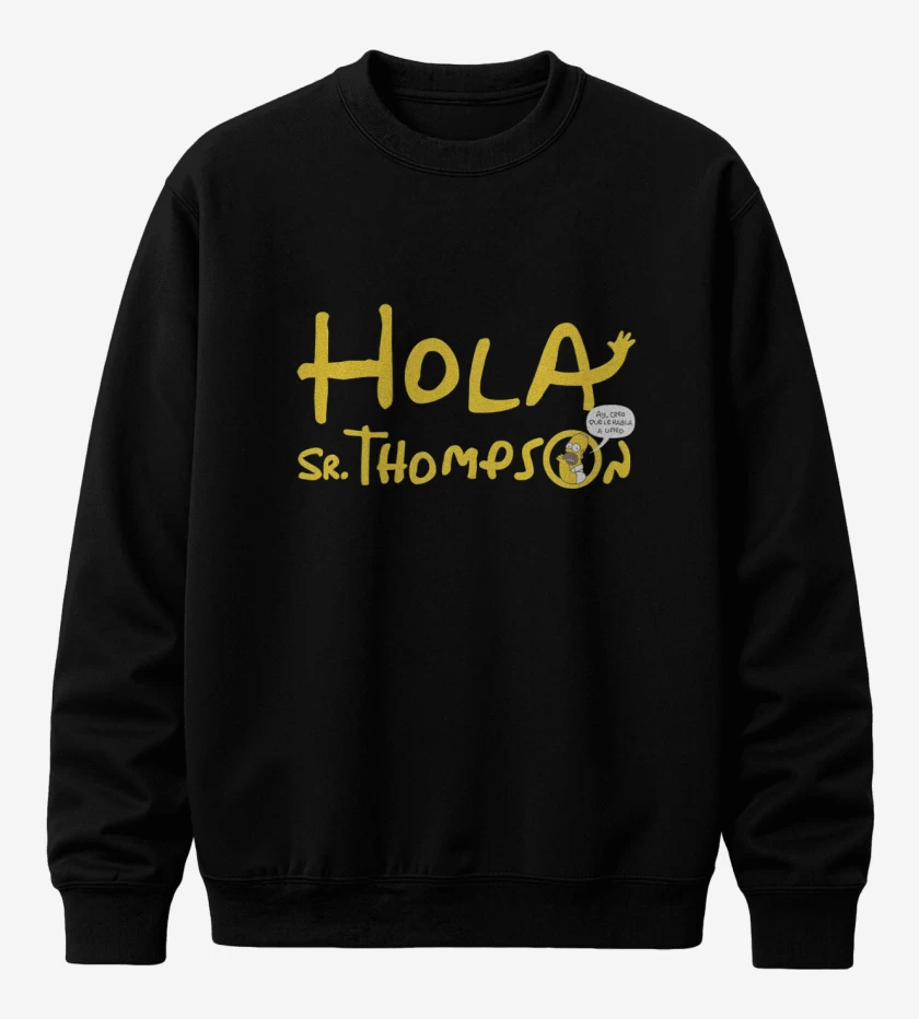 Poleron polo Negro de Señor Thompson 