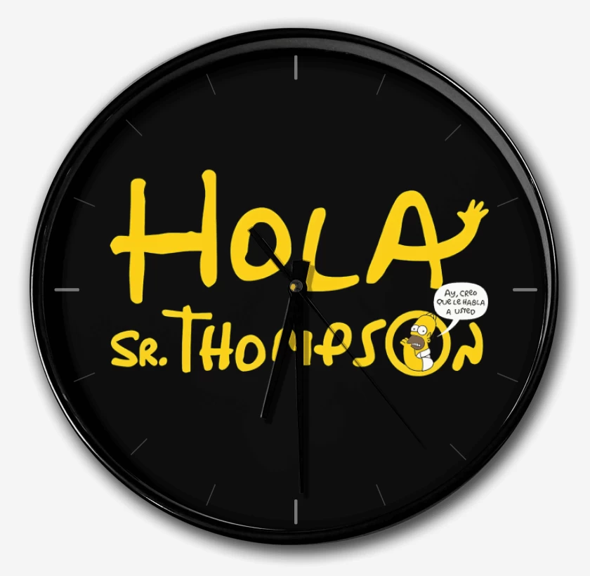 Reloj Negro de Señor Thompson 