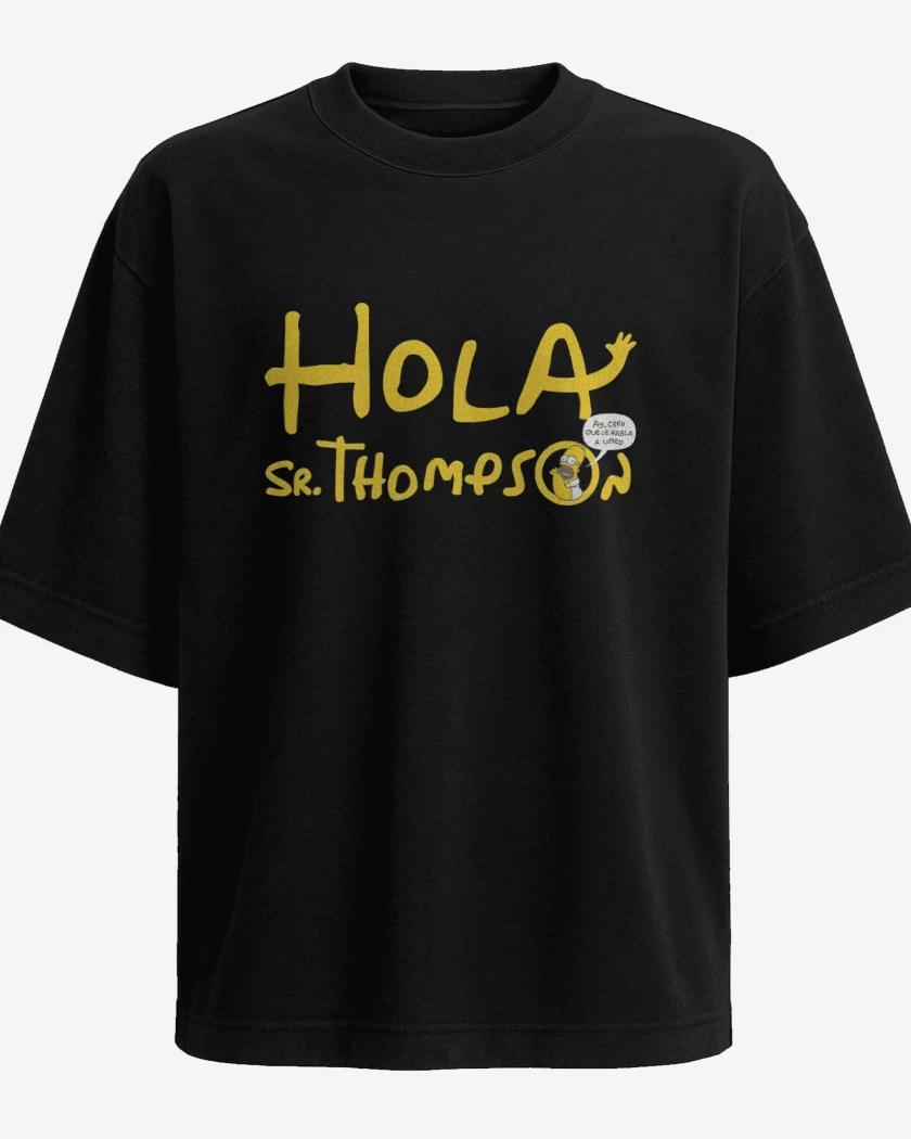 Polera Oversize Negro de Señor Thompson 