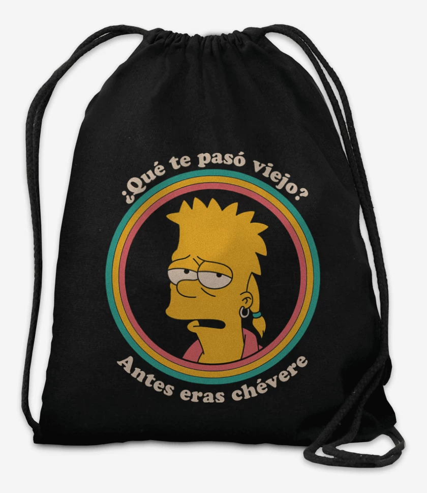 Mochila Negro de Antes eras Chévere