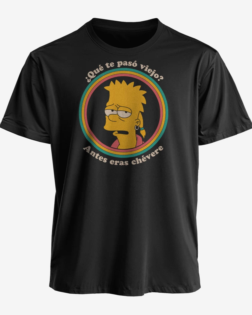 Polera premium Negro de Antes eras Chévere