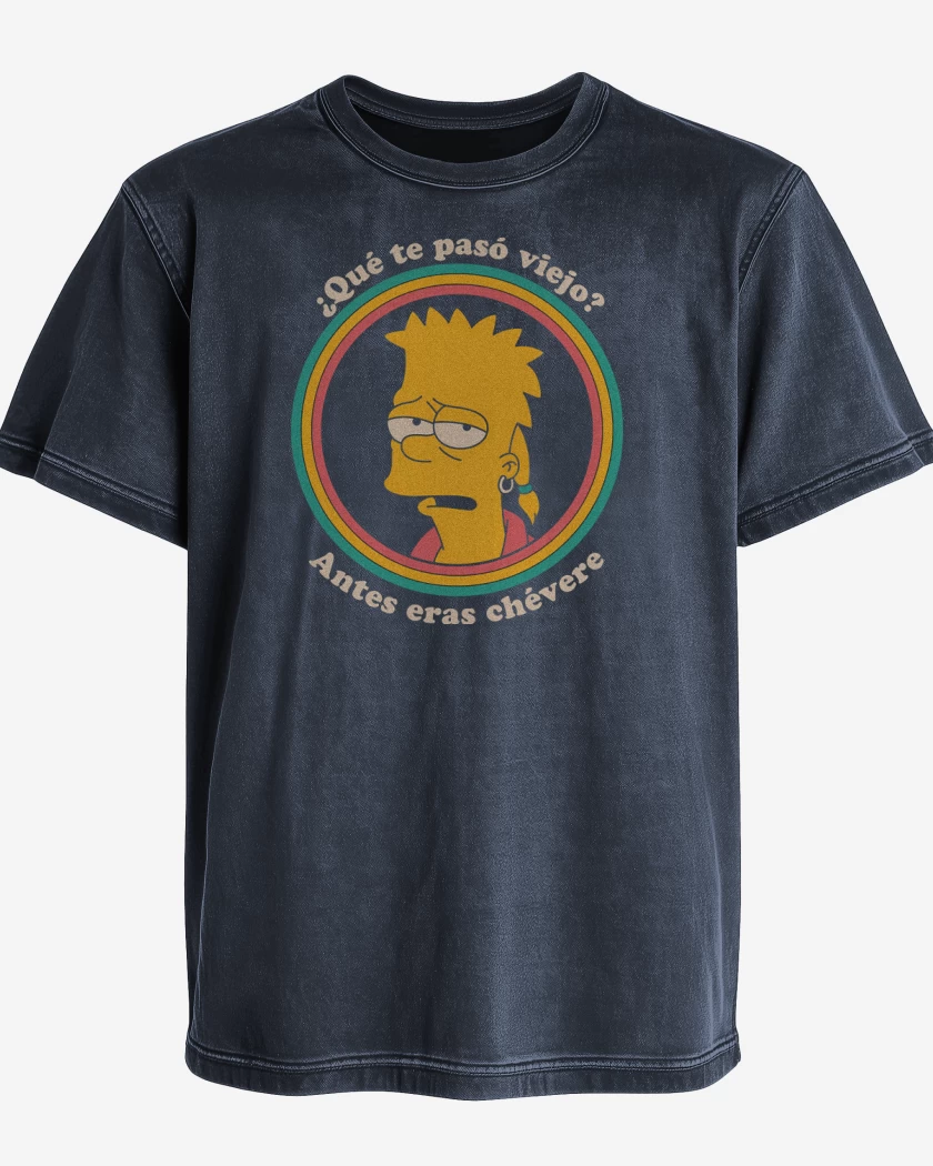 Polera desgastada Antes eras Chévere