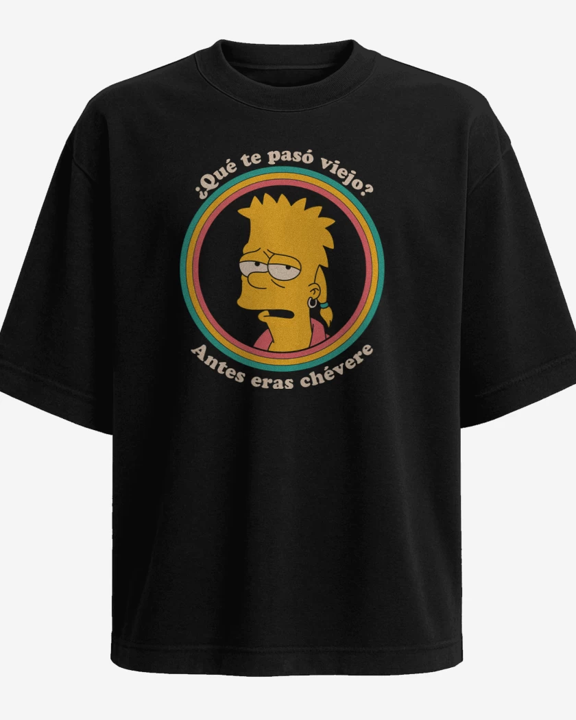 Polera Oversize Antes eras Chévere