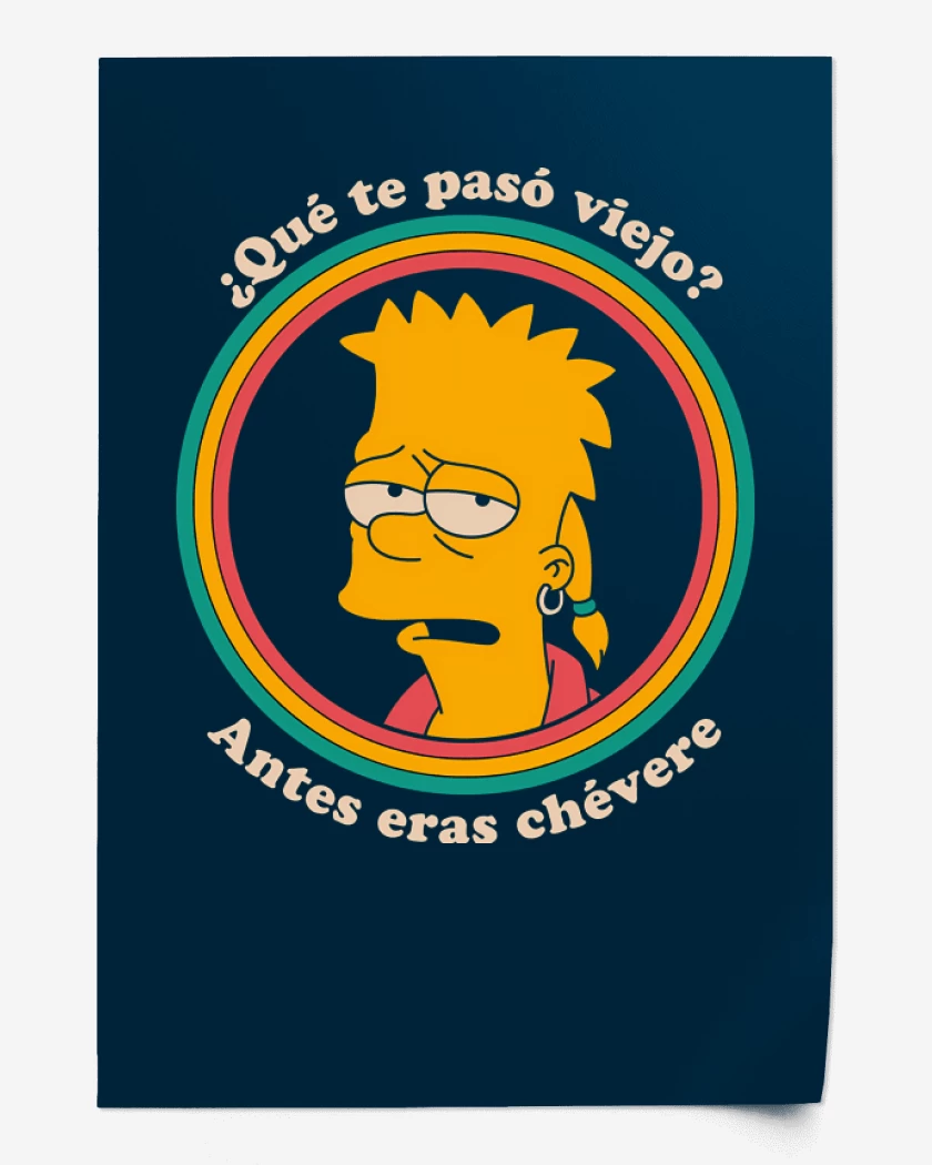 Print Antes eras Chévere
