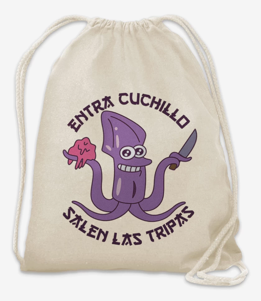Mochila Blanco de Entra Cuchillo