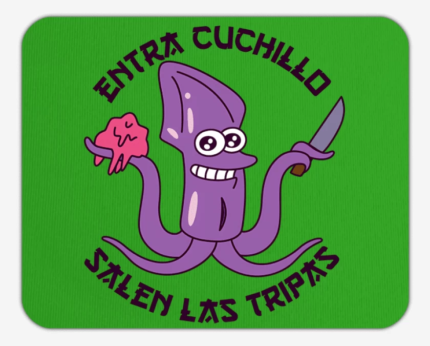 Mousepad Entra Cuchillo