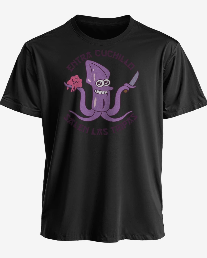 Polera premium Negro de Entra Cuchillo