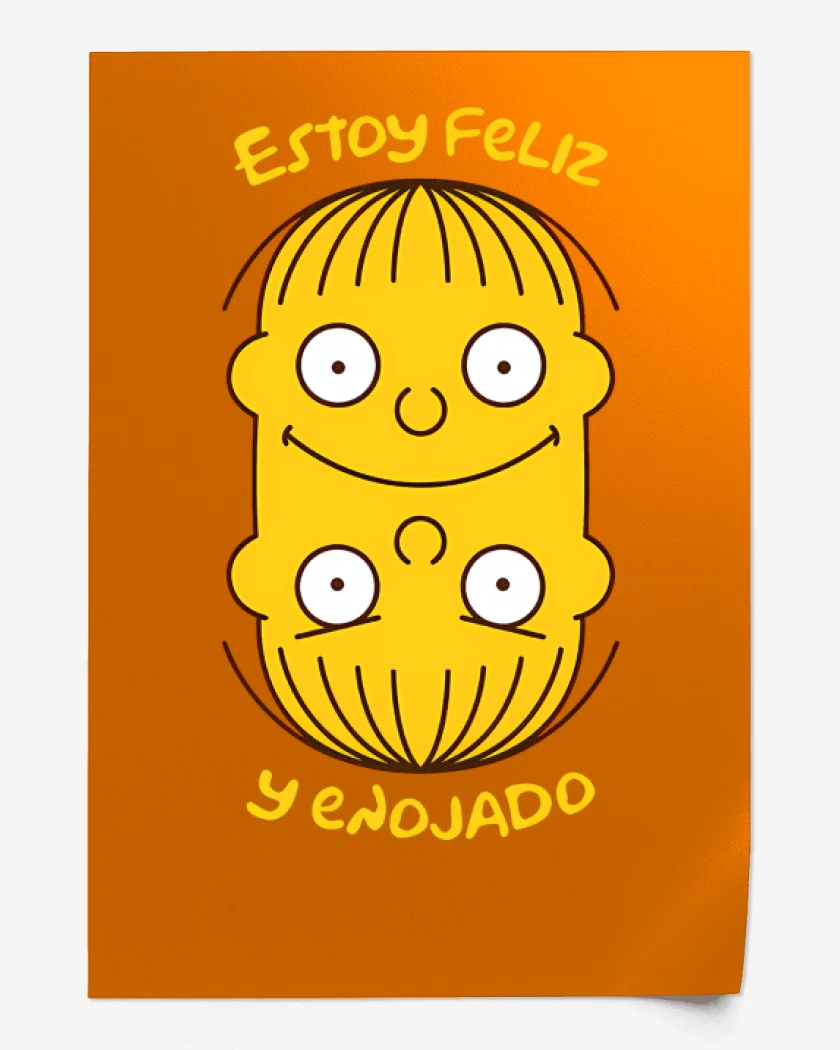 Print Estoy Feliz y Enojado