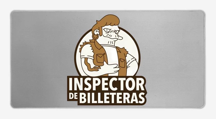 Mouse pad Gamer Gris Melange de Inspector de Billeteras