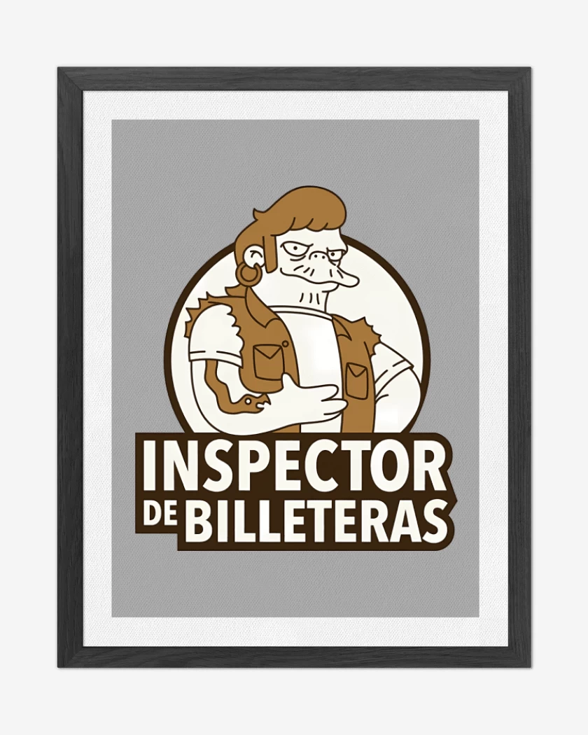 Cuadro decorativo Gris Melange de Inspector de Billeteras
