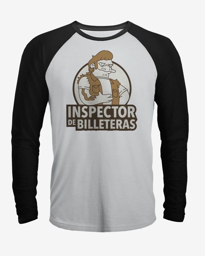 Polera Raglan Inspector de Billeteras