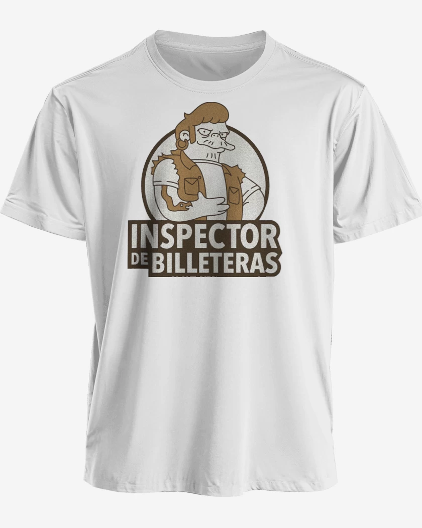 Polera premium Blanco de Inspector de Billeteras