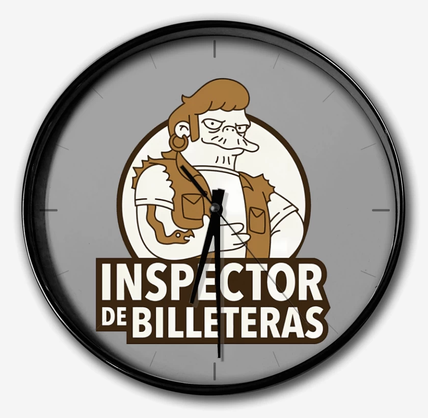 Reloj Gris Melange de Inspector de Billeteras