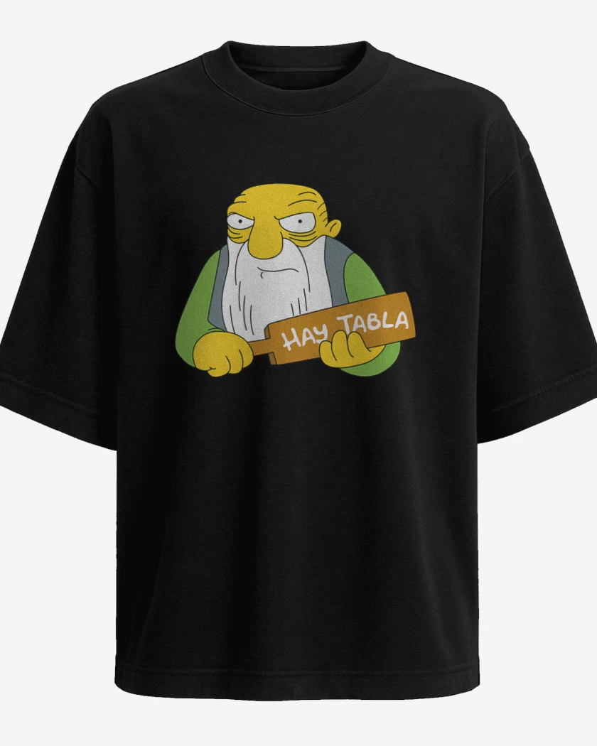 Polera Oversize Negro de Hay Tabla