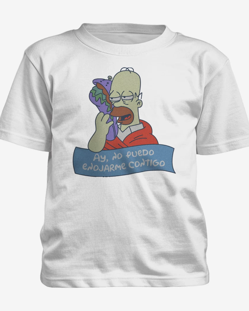 Polera de niño Blanco de No Puedo Enojarme Contigo