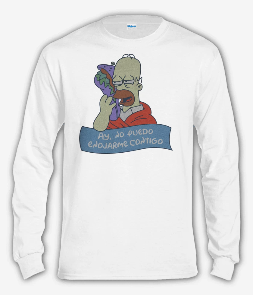 Polera manga larga Blanco de No Puedo Enojarme Contigo