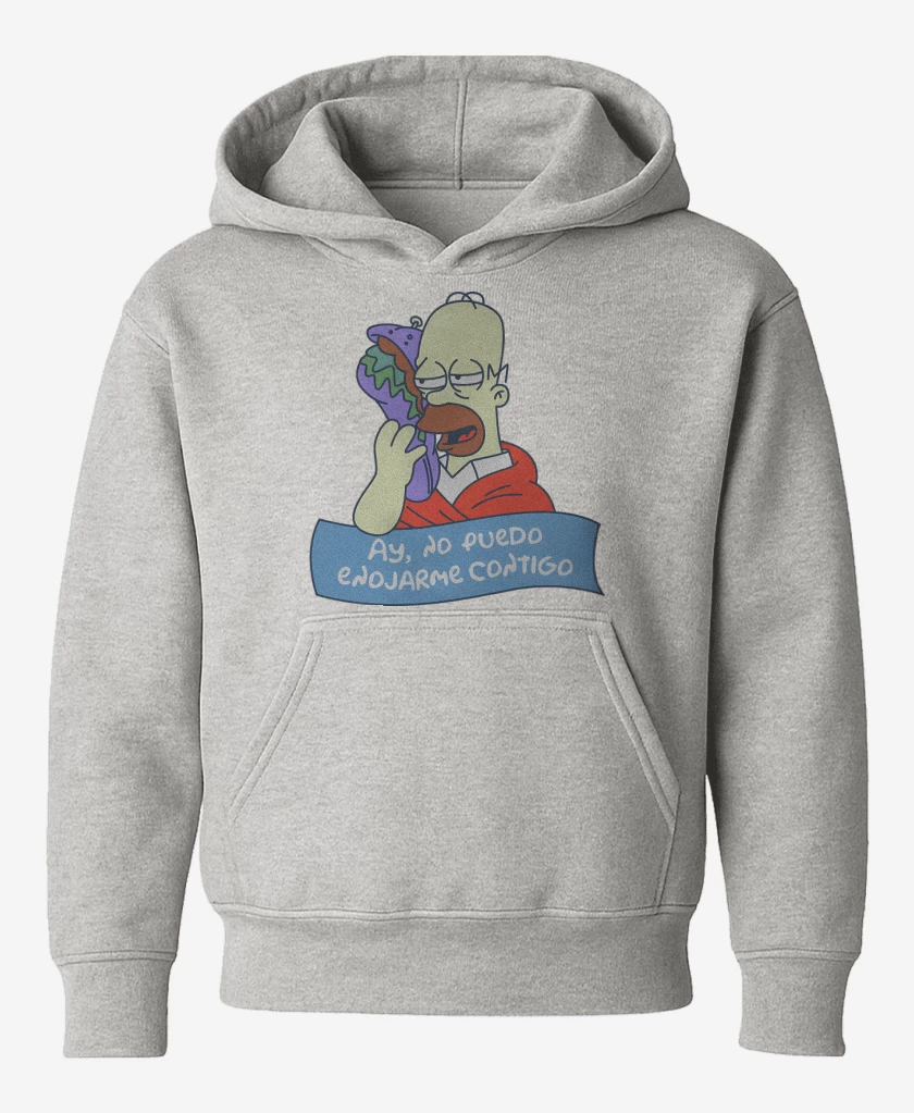 Poleron de niño Gris Melange de No Puedo Enojarme Contigo