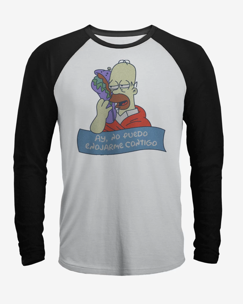 Polera Raglan No Puedo Enojarme Contigo