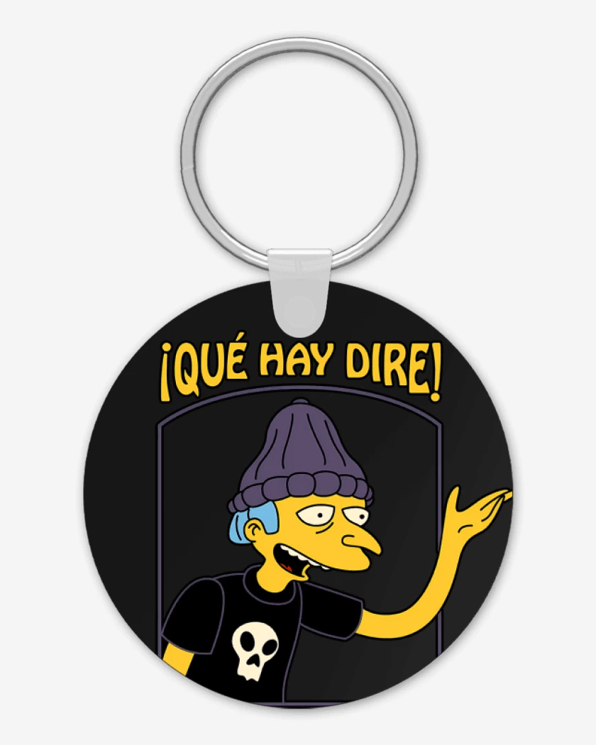 Llavero Negro de Qué hay Dire!