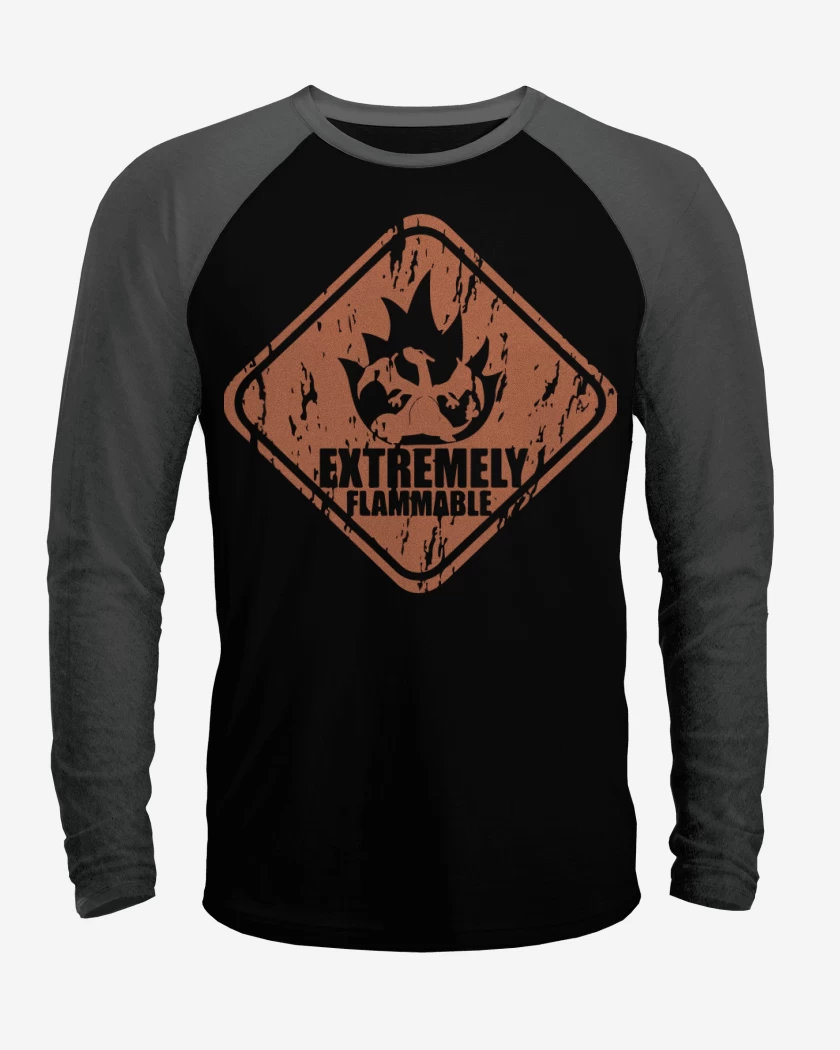 Polera Raglan Extremely flammable