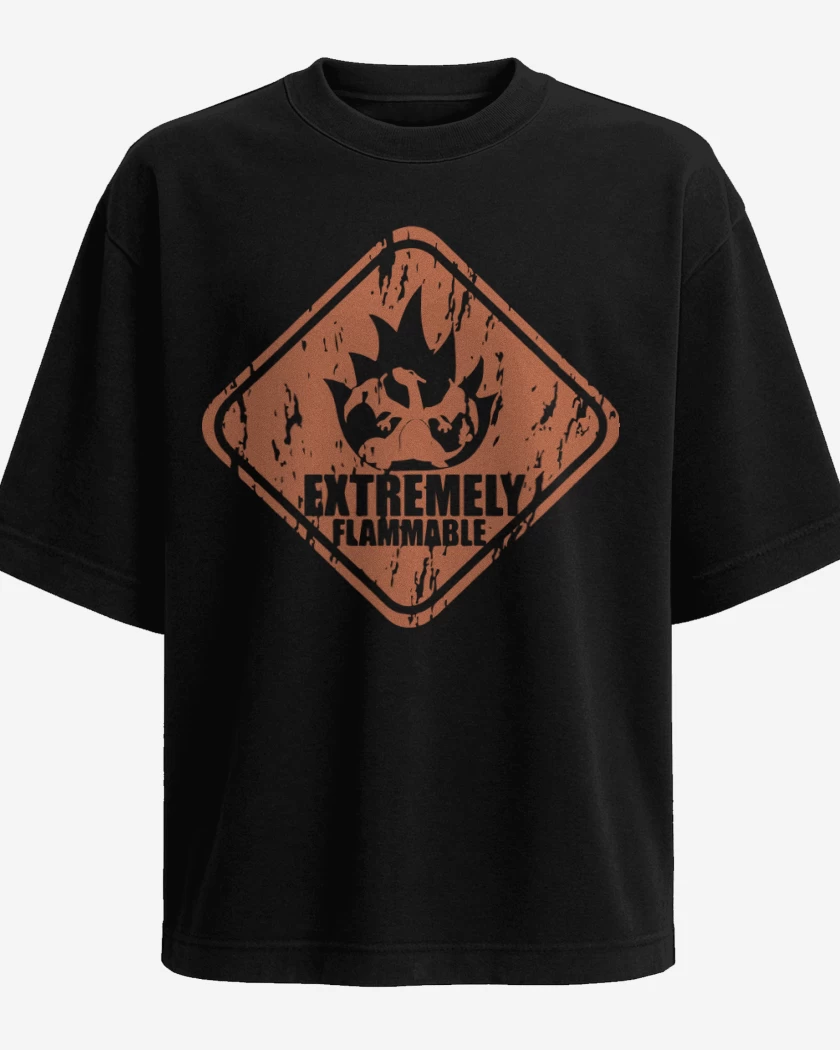 Polera Oversize Extremely flammable