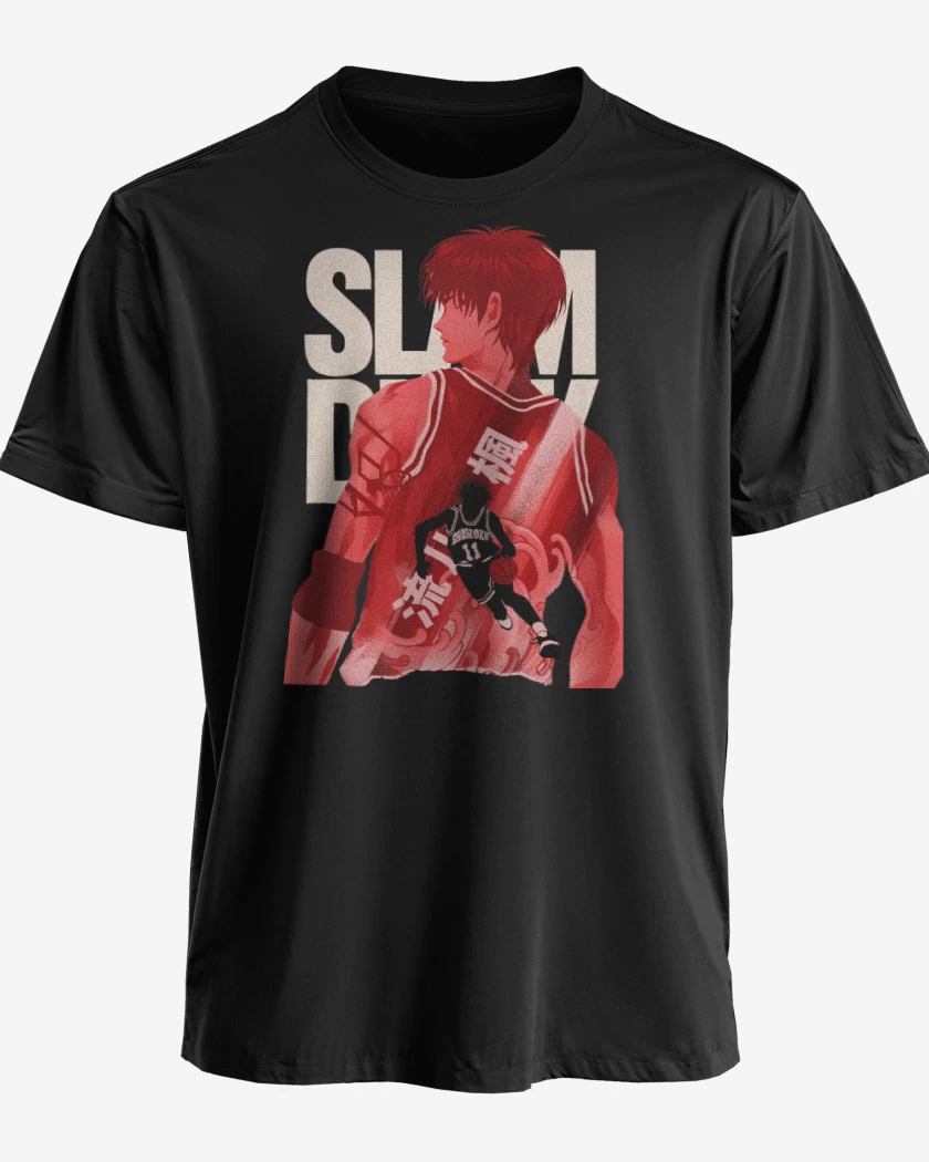 Polera premium Negro de Kaede Rukawa 