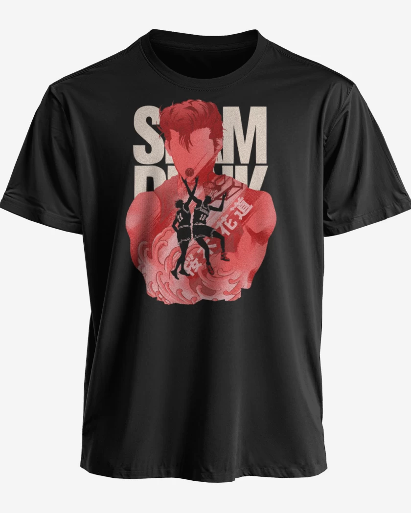 Polera premium Negro de Hanamichi Sakuragi