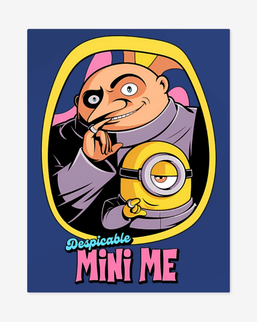 Print metalico Azul Rey de Mini Minion