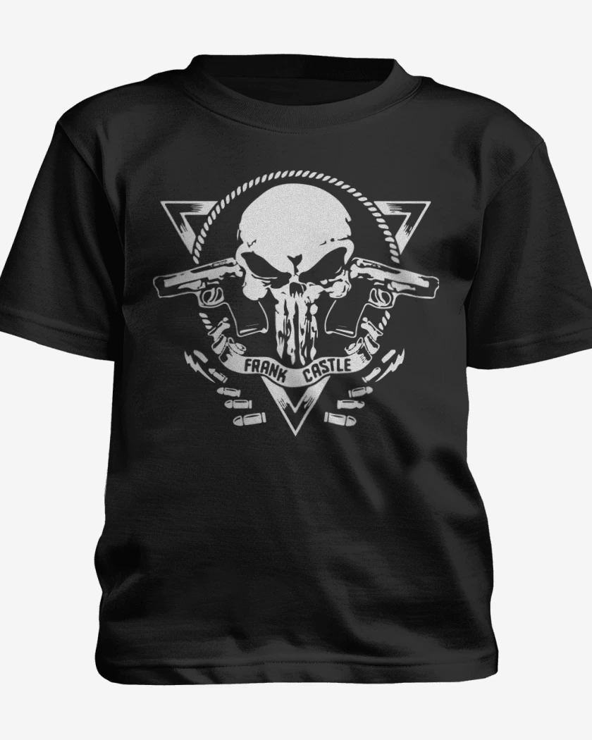 Polera de niño Negro de Frank Castle