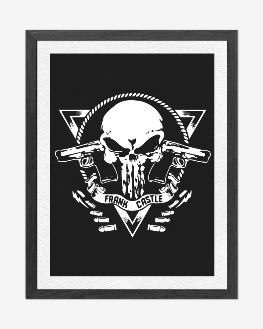 Cuadro decorativo Negro de Frank Castle