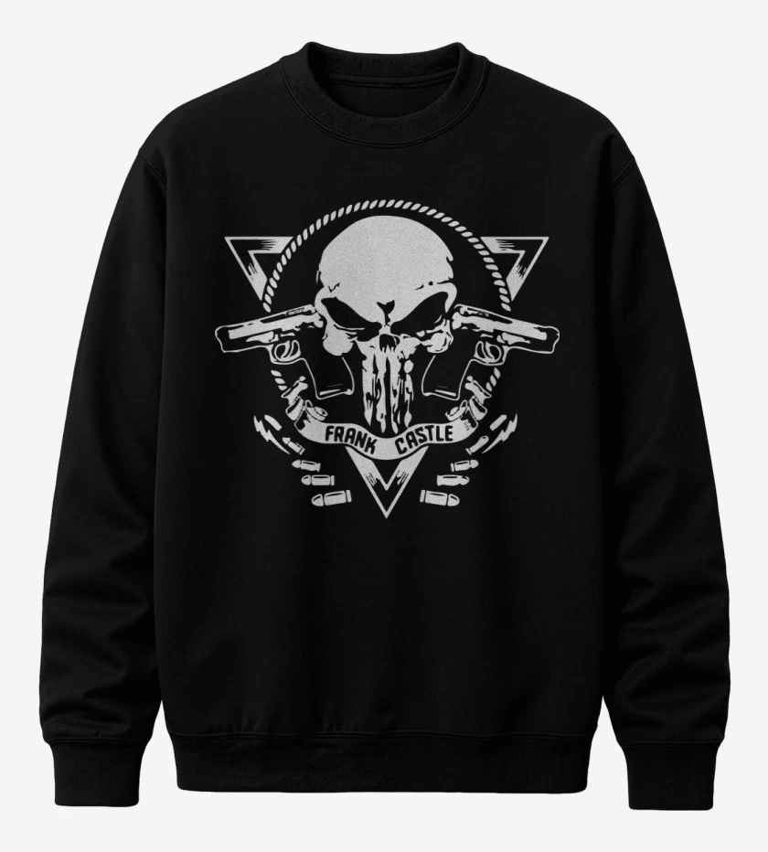 Poleron polo Negro de Frank Castle
