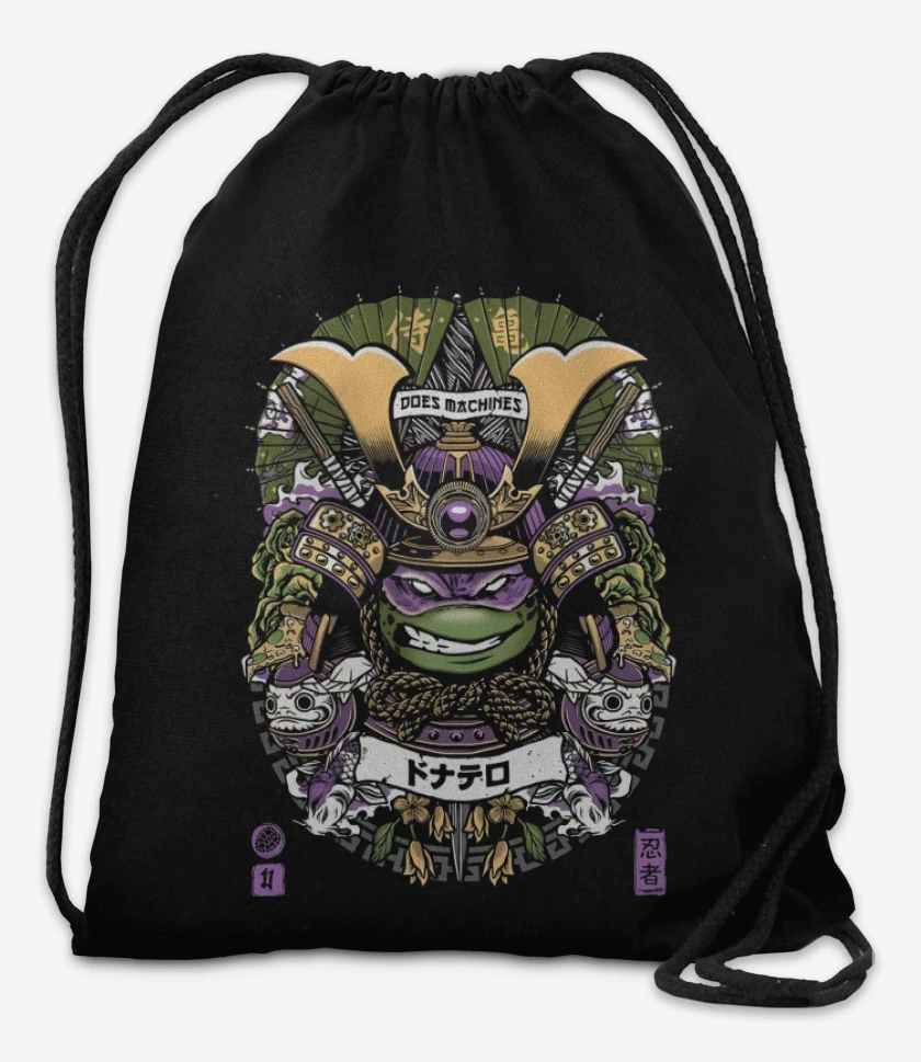 Mochila Negro de Donatello Samurai