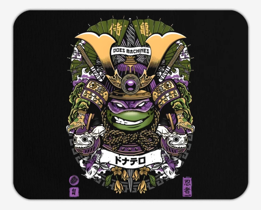 Mousepad Negro de Donatello Samurai