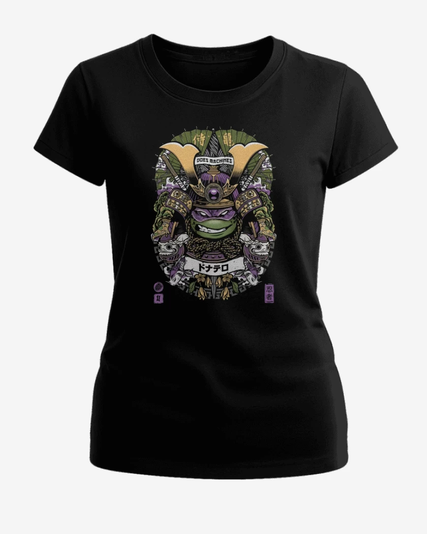 Polera de Mujer Negro de Donatello Samurai
